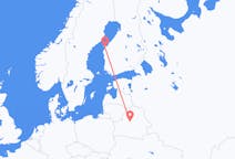 Fly fra Vasa til Minsk