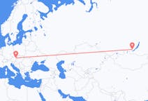 Fly fra Vienna til Irkutsk