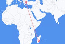Flights from Tôlanaro, Madagascar to Mykonos, Greece