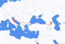 Vluchten van Gəncə, Azerbeidzjan naar Pescara, Italië