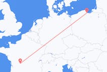 Lennot Limogesista Gdańskiin
