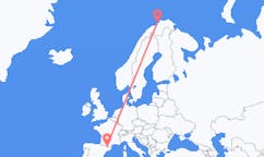 Flyg från Andorra la Vella, Andorra till Hammerfest, Norge