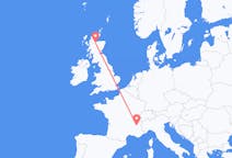 Flyrejser fra Inverness til Grenoble