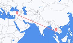 出发地 泰国芭達亞目的地 土耳其尚勒乌尔法的航班