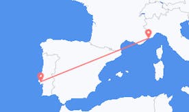 モナコからポルトガルへのフライト