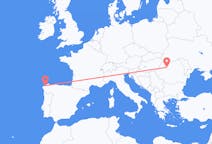 Flights from La Coruña to Cluj Napoca