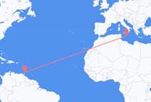 Flights from from Tobago to Valletta