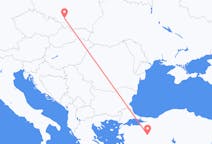 Flyreiser fra Kutahya, Tyrkia til Katowice, Polen