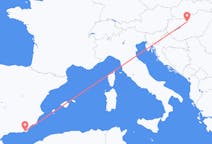 ハンガリーのブダペストから、スペインのアルメリアまでのフライト
