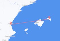 Flights from Valencia, Spain to Menorca, Spain