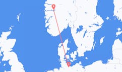 ノルウェーのソグンダルから、ドイツのリューベックまでのフライト
