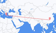Flyreiser fra Changsha, til Kythera