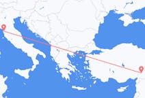 Vluchten van Kahramanmaraş naar Pisa