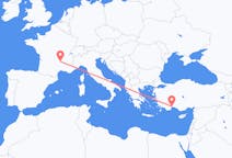 Vluchten van Le Puy-en-Velay, Frankrijk naar Antalya, Turkije