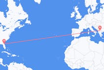 Flyreiser fra Jacksonville, til Skopje