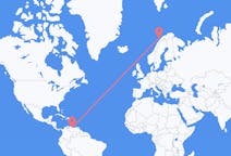Flyg från Valencia, Venezuela till Andenes, Norge
