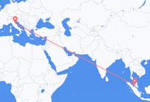 Flyg från Kuala Lumpur, Malaysia till Rimini, Italien