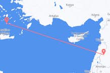 Flights from Damascus to Santorini