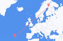 Voli dalla città di Terceira per Rovaniemi