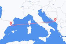 Flyreiser fra Tivat, til Barcelona