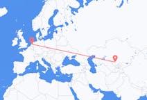 Flyreiser fra Turkistan, Kasakhstan til Amsterdam, Nederland