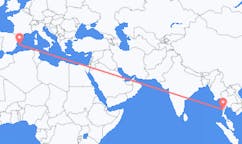 Flights from Bokpyin, Myanmar (Burma) to Ibiza, Spain