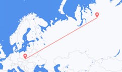 ตั๋วเครื่องบินจากเมืองNorilskไปยังเมืองกรากุฟ
