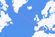 出发地 阿尔及利亚吉杰尔目的地 格陵兰努克的航班