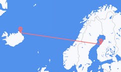 Flüge von Thorshofn, Island nach Kokkola, Finnland