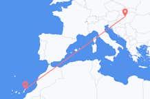 Flyreiser fra Lanzarote, til Budapest
