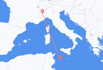 Loty z Turyn do Lampedusy