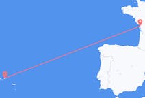 Flights from La Rochelle to Terceira
