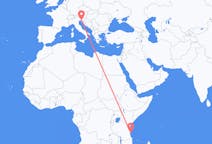 Flights from Mafia Island, Tanzania to Trieste, Italy