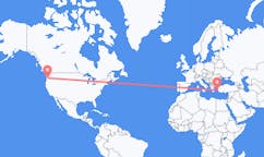 美国出发地 波特蘭飞往美国目的地 伊卡利亚岛的航班