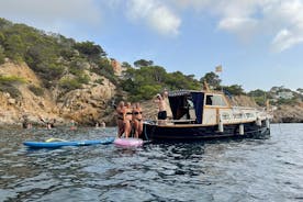 Private Mediterranean classic boat with Paddle boards+Snorkelling