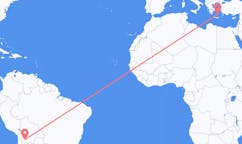 Flights from Uyuni to Santorini