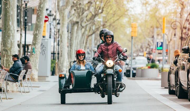 Half Day Barcelona Tour by Sidecar Motorcycle