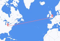Flights from Columbus, the United States to London, England