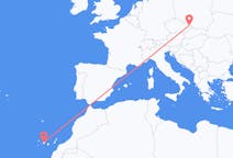 Flyg från Ostrava, Tjeckien till Teneriffa, Spanien