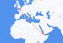 Flights from Semera, Ethiopia to Tours, France