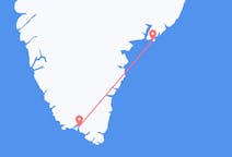 Vluchten van Kulusuk, Groenland naar Narsaq, Groenland