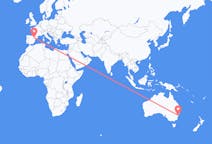 Flyreiser fra Sydney i Nova Scotia, Australia til Zaragoza, Spania