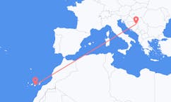 Flyreiser fra Tuzla, Bosnia-Hercegovina til Las Palmas, Spania