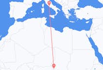 Flyg från N Djamena till Rom
