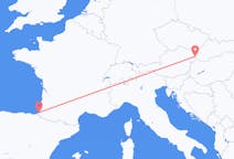 Flyg från Bratislava, Slovakien till Biarritz, Frankrike