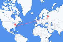 Flights from from Raleigh to Moscow