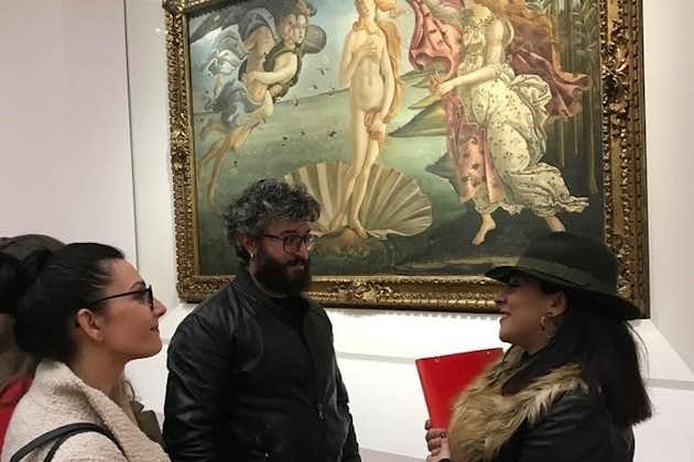 Art Lesson inside the Uffizi Gallery