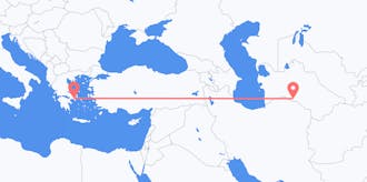 Flyreiser fra Turkmenistan til Hellas