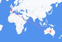 Flights from Olympic Dam, Australia to Madrid, Spain
