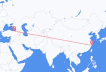Flyg från Taizhou, Jiangsu, Kina till Trabzon, Turkiet